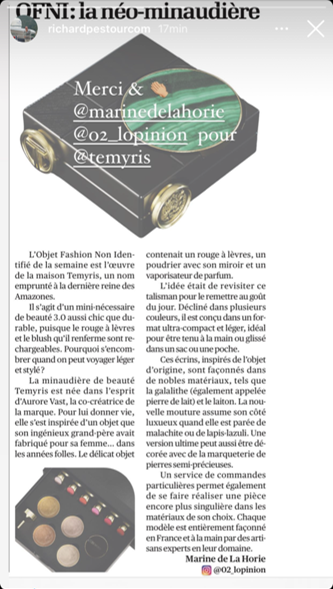 Article 2 l'Opinion Temyris